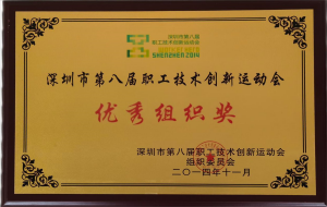 第八届职工技术创新运动会优秀组织奖